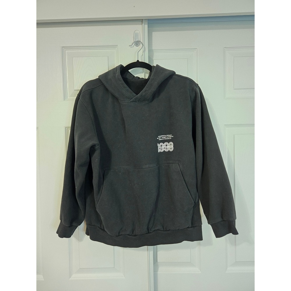 Lululemon Steady State Pullover Hoodie Black For All Runners 1998 Graphic Small